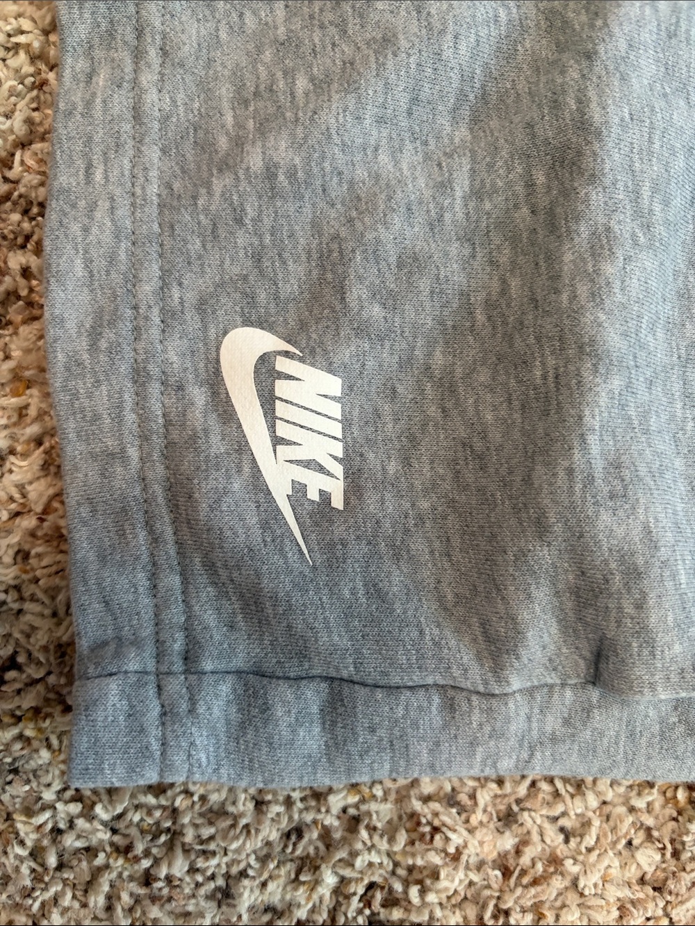 Nike Women's Heather Gray Athletic Drawstring Shorts - Picture 3 of 4